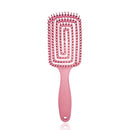 Massager Comb Wide Teeth Anti-static Salon Styling Smooth Hair Combs(Pink)