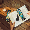 2pcs DIY Diamond Painting Leather Bookmark Butterfly Tassel Crafts (FQY030)