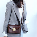 Fashion Leather Crossbody Handbag Women Solid Color Small Shoulder Messenger Bag