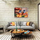 5D DIY Cat Pumpkin Diamond Painting Full Drill Mosaic Rhinestone Home Decorat