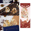 Pendant Chinese style Metal Tassel Book Clip Bookmark Pagination Mark Painted