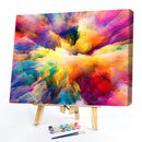 DIY Paint By Number Kit Colorful Clouds Abstract Acrylic Paint Gift Decor Art
