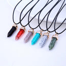 Jewelry Healing Point Pendant Chain Hexagonal prism Quartz Crystal Necklace