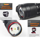 Multifunction Super Bright Aluminum Light Flashlight Torch UV LED Torches 365nm