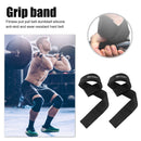 1Pair Weightlifting Hand Belt Anti-Slip Sport Fitness Wrist Straps (Black) Newly