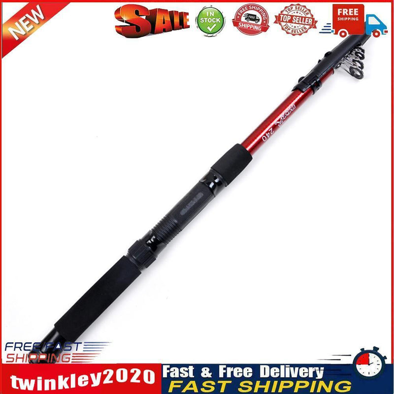Portable Fishing Rod Telescopic Saltwater Casting Sea Fishing Pole (1.5m) Newly