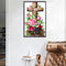 Diamond Painting Kit Flower Cross Full Square Drill Rhinestone DIY Decorati