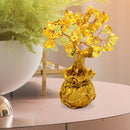 Crystal Money Tree Wealth Prosperity Bonsai DIY Living Room Feng Shui Decoration