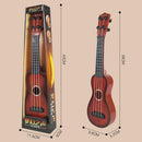 Simulation Wood Grain Ukelele Guitar Toys Kids Musical Instrument (Brown) Newly