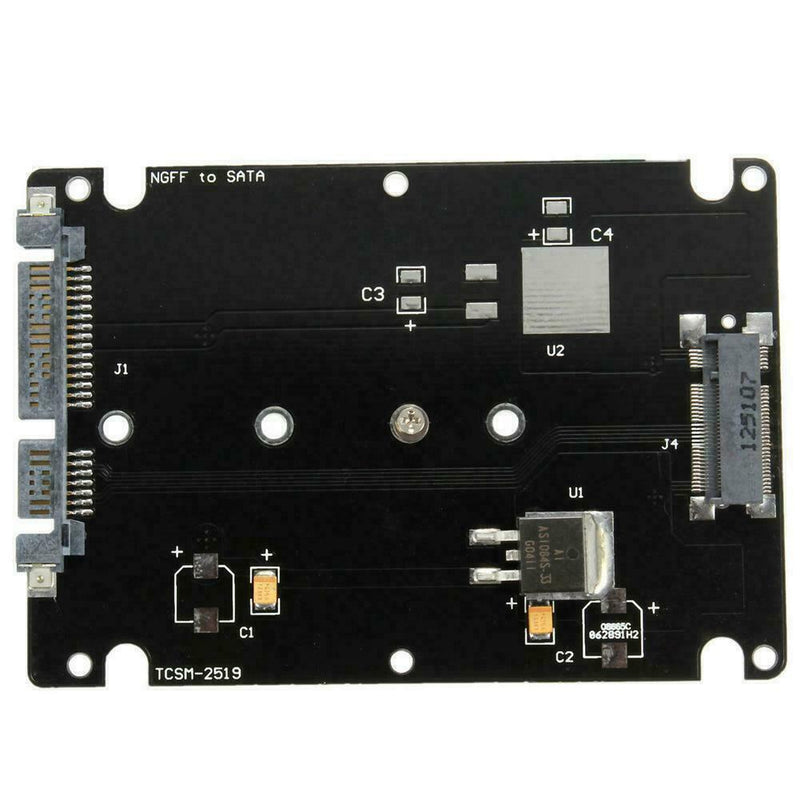 M.2 NGFF to 2.5" SATA 3 Adapter Card Enclosure Hard Disk w/ Converter U8Q9