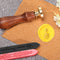 Brass Round Fire Lacquer Seal Head Elegant Wax Seal Stamp DIY Art Craft Gift