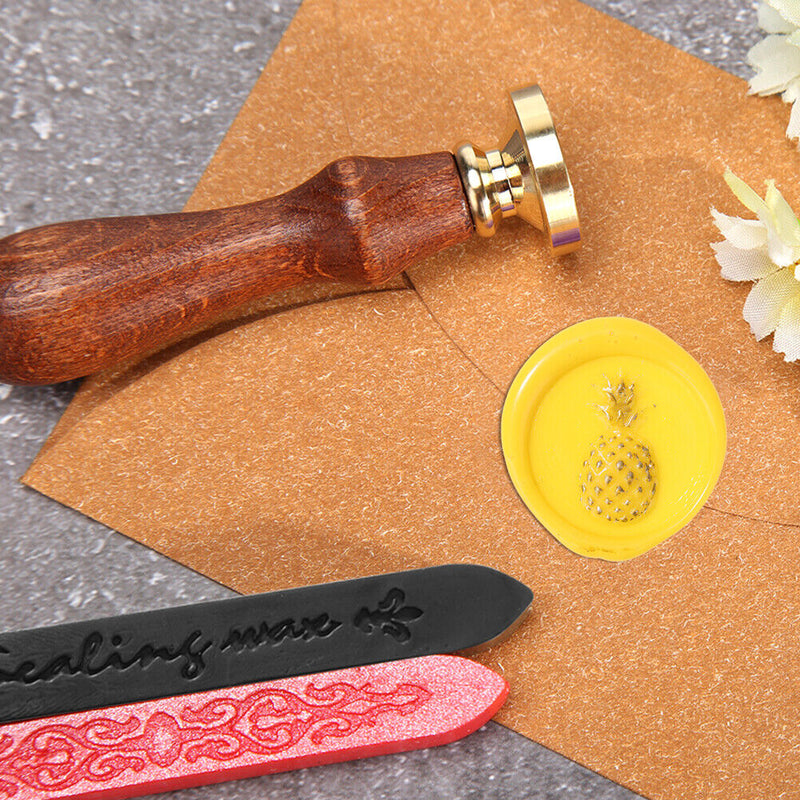 Brass Round Fire Lacquer Seal Head Elegant Wax Seal Stamp DIY Art Craft Gift