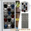 Baseball Cap Display Rack Door Back Wall Non-Woven Large Hanging Hat Storage Ba`