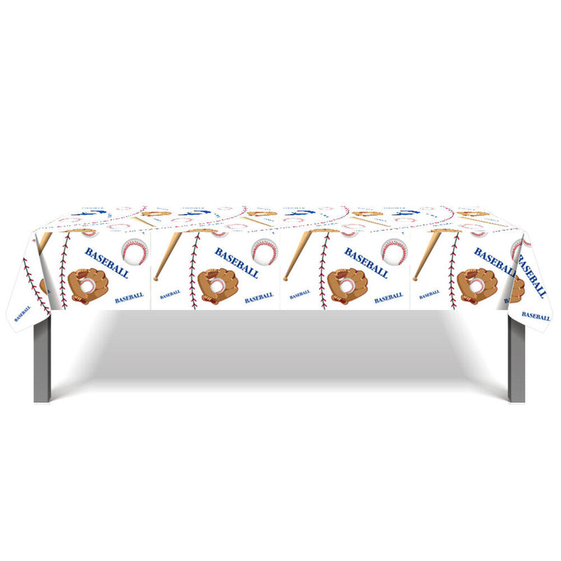 2pcs Baseball Tablecloth Prints Dining Desk Table Cover Beach Picnic Blankets