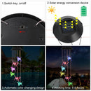 Hummingbirds Patio Wind Chime Solar Chime LED Crystal Dog Discolored
