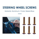 6pcs/lot Burnt Titanium Car Steering Wheel Bolts Hex Head Bolts (M5x20mm) Newly