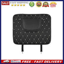 Leather Car Kick Mat with Phone Storage Pocket Waterproof Seat Back Protect