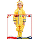 Kids Rain Suit Toddler Raincoat Unisex Baby Waterproof Coverall (Yellow S) Newly