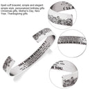 Inspiration Stainless Steel Souvenir Jewelry Gift for Men Women Bangle Bracelet