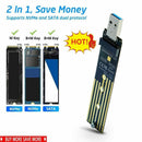 NVMe to USB Adapter, M.2 SSD to USB 3.1 Type A Card, UK Key Based Hard PCIe