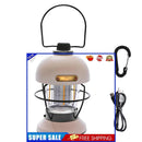 LED Camping Lantern Rechargeable Metal Grip Hanging Camping Lights (Beige)