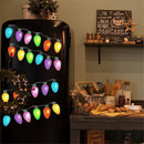 Christmas Magnet Set Refrigerator Magnets Santa Reindeer Tree Reflective Bulb