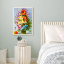 5D DIY Full Drill Round Shape Vase Rhinestone Diamond Drawing Home Decoration