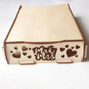 Creative Signature Hearts Drop Box Wooden Rustic Sweet Wedding Guest Book Dec