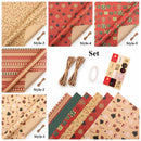 Gift Wrapping Christmas Decoration Recyclable Kraft Paper Wrapping Paper