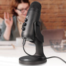 USB Condenser Microphone PC Laptop Singing Gaming Recording Mic with Monitor