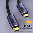 USB 4.0 8K 60Hz PD 100W Type-C Male to Male Charging Data Cable with Emark Chip
