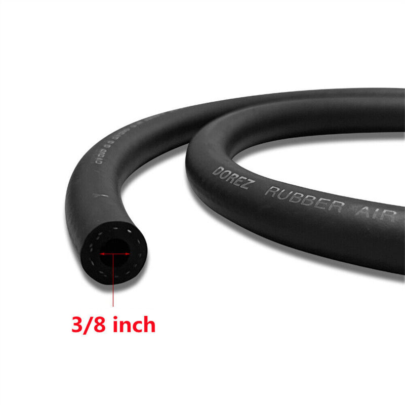 3/8Inch Fuel Gas Line 3.28 Feet with 5 Pcs Hose Clamps for Boat Marine Outboard