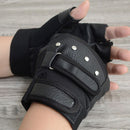 Accessories Motor Rivet Driving Punk Glove Leather Mittens Fingerless Gloves