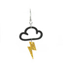 Women Girls Charm Drop Earrings Acrylic Earrings Drop Dangle Cloud Lightning