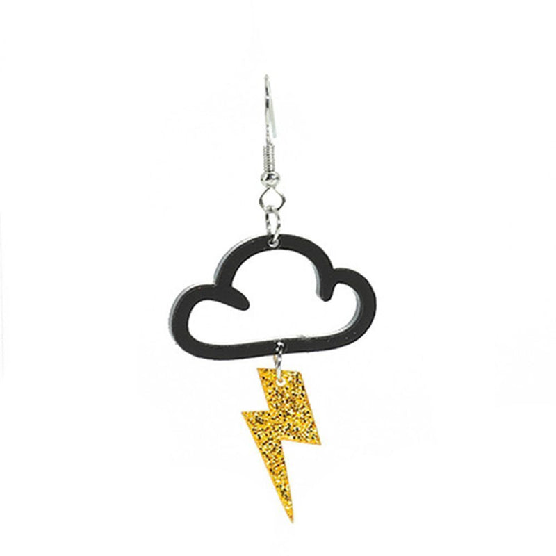 Women Girls Charm Drop Earrings Acrylic Earrings Drop Dangle Cloud Lightning