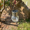 5pcs LED Solar Lamp Cracked Glass Ball Hanging Light Waterproof Decor(B)