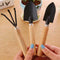 Wooden Handle Mini Shovel Household Three-piece Set S2W5