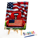 Flag Dog Oil Paint by Numbers Hand Painted Frameless Picture Home Ornament Kit