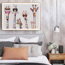 Digital Oil Painting By Numbers Kits Animal DIY Hanger Decor Canvas Wall Art Set