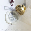 Crystal Handle Sealing Wax Bead Melting Spoon for Scrapbooking (White)