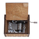 STAR WARS Music Box Engraved Wooden Music Box Crafts Kids Toys Xmas Gifts Newly