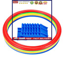 Hopscotch Rings Game Set Outdoor Conditioning Agility Training Activities T