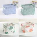 Cotton Linen Desktop Storage Box Laundry Basket Folding Sundry Storage Baskets