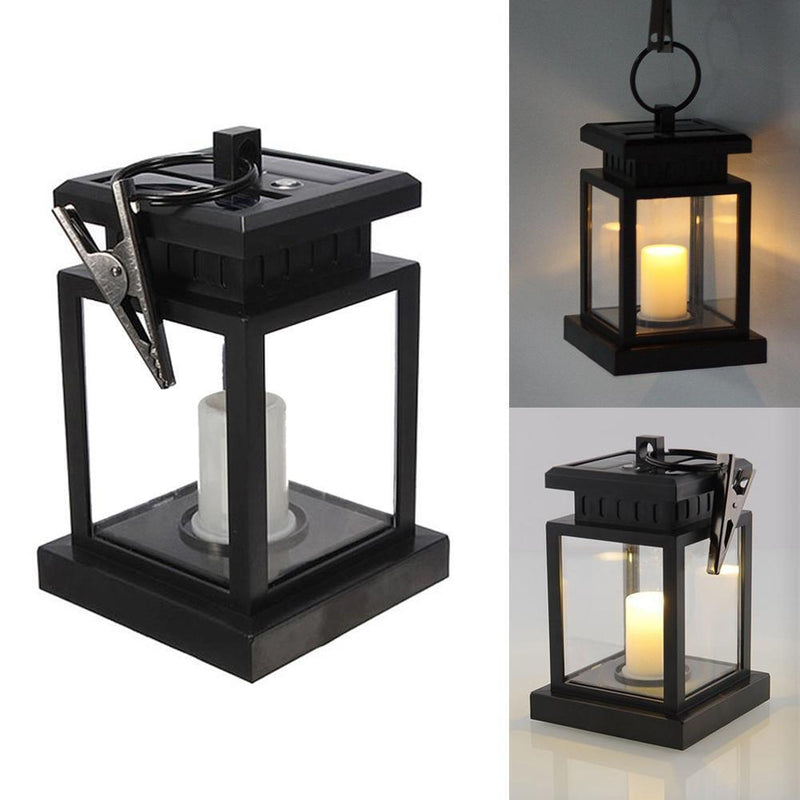 Solar Powered LED Outdoor Candle Light Portable Lantern Novelty for Camping Wa