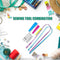 9pcs Sewing Set Plastic Elastic Band Needles Threader Wearer Clip Manual Tools