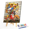 Canvas Painted Oil Paint By Numbers Bird Animal DIY Wall Art Bedroom Home Dec
