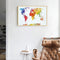 DIY Hand Painted World Map Canvas Oil Painting Kit Drawing By Numbers Ornamen