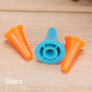 16pcs Rubber Knitting Needles Point Protectors Sweater Weaving Tool