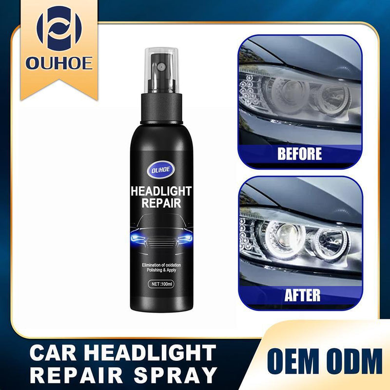 Headlight Maintenance Liquid Headlamp Polishing Agent Fluid Spray (100ml)
