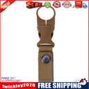 Portable Outdoor Hiking Nylon Webbing Bottle Holder Buckle Clip(Khaki)
